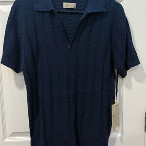 Navy Blue Men's Polo Shirt